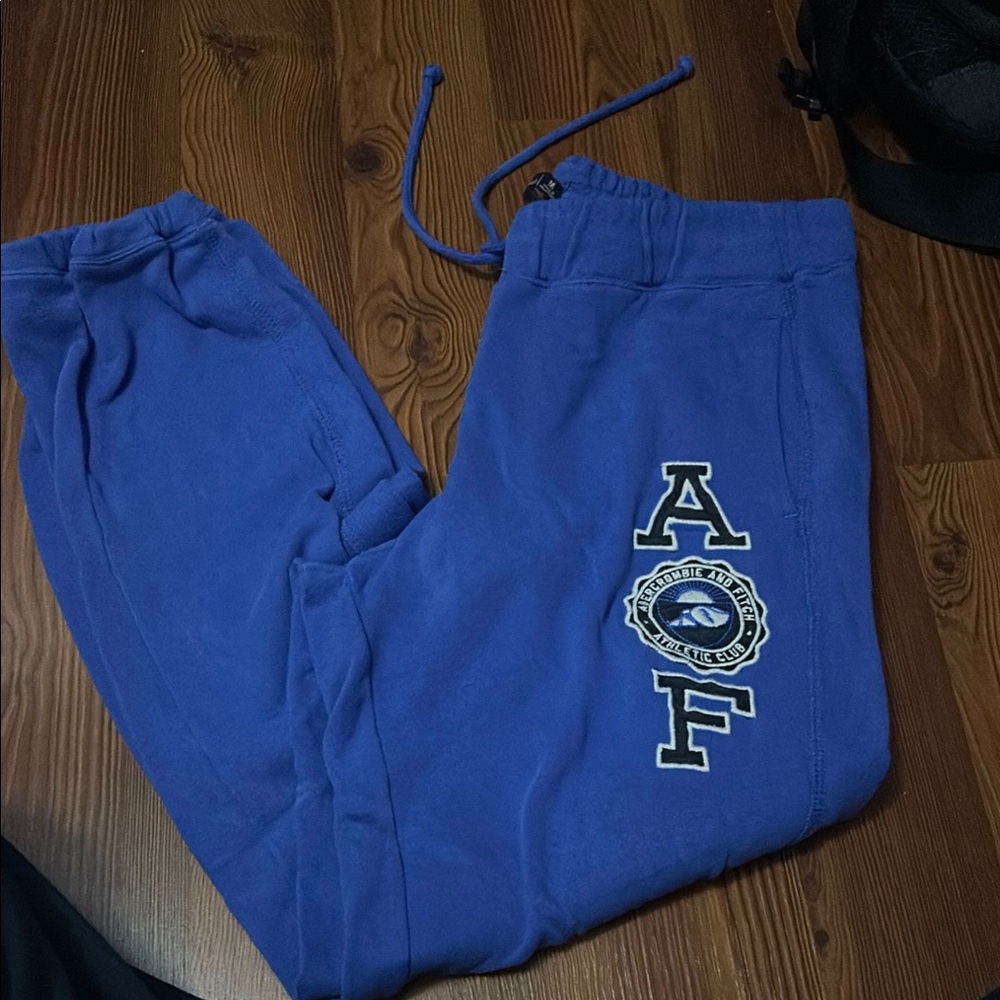 Abercrombie & Fitch Blue Joggers with Logo